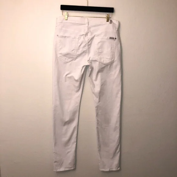 7 For All Mankind White Slimmy - Picture 4 of 5